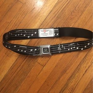 Music Note Belt with Honda Buckle